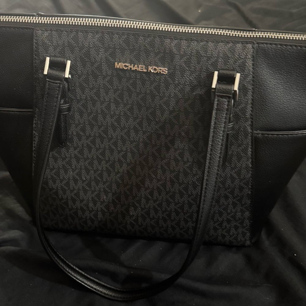 Michael Kors Black Monogram Tote